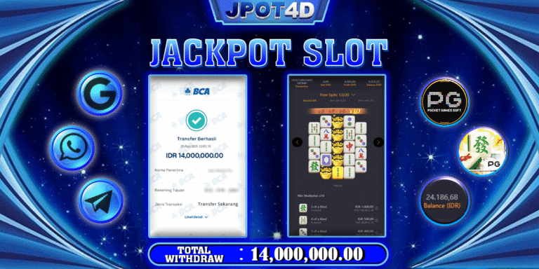 JPOT4D JACKPOT SLOT MAHJONG WAYS 2 Rp14.000.000,- LUNAS