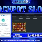 JPOT4D JACKPOT SLOT GATES OF OLYMPUS SUPER SCATTER Rp12.400.000,- LUNAS
